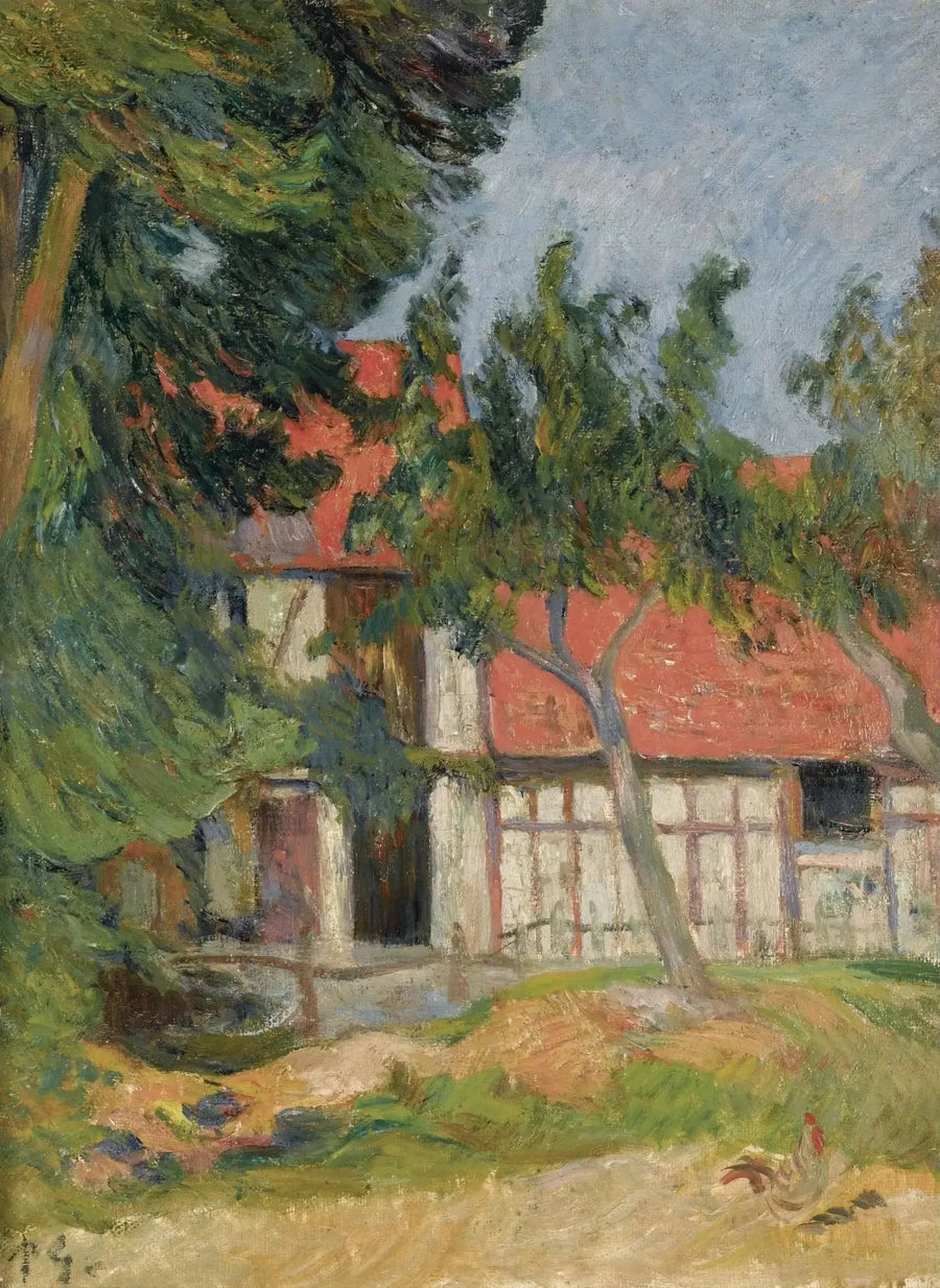 Stabbur nær Dieppe I, eller Hytte i Normandie II - Paul Gauguin