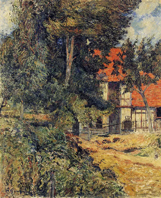 Stabbur nær Dieppe II, eller Hytte i Normandie I - Paul Gauguin