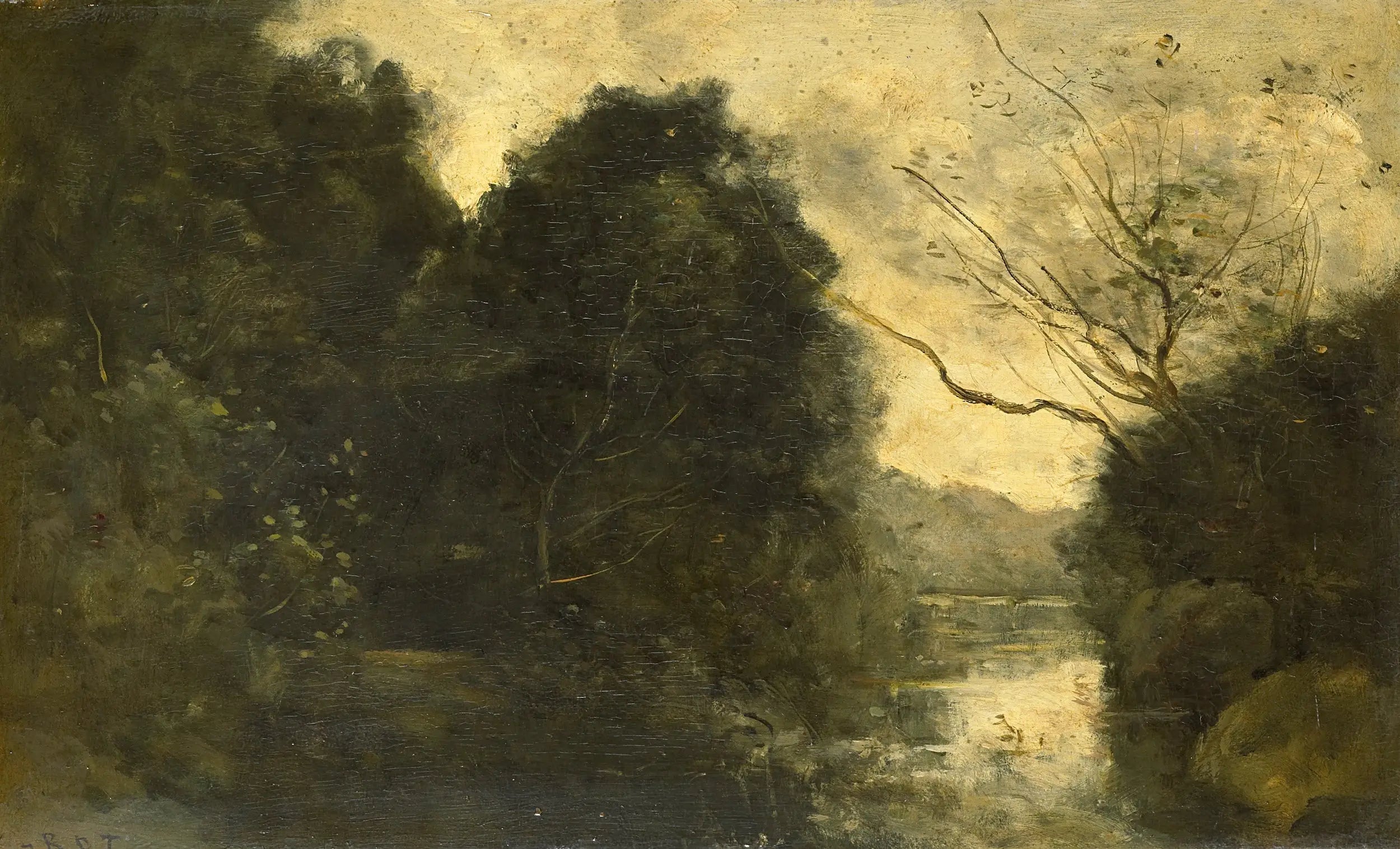 Étang Forestier - Jean-Baptiste Camille Corot - Alpha Reproduction