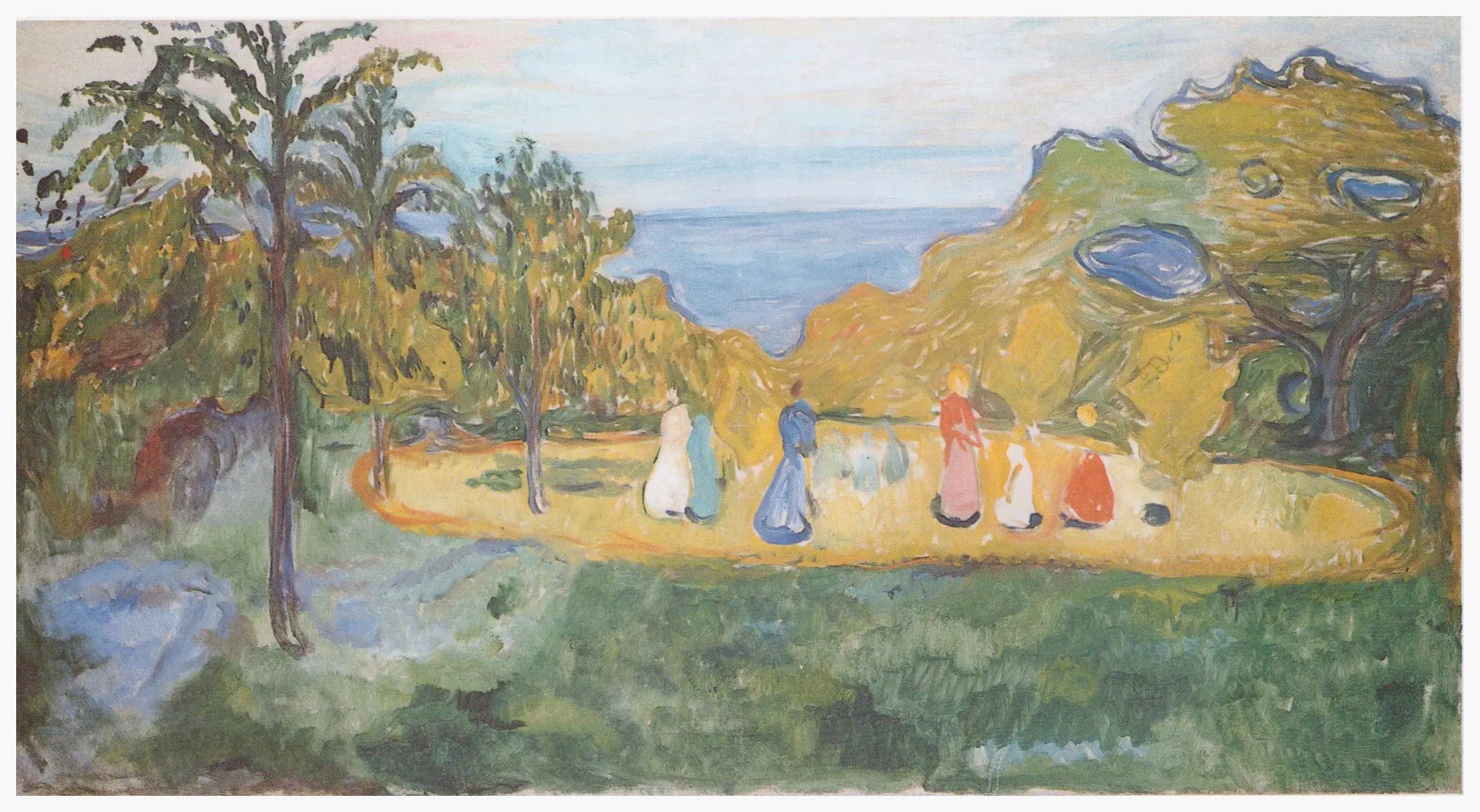 Reproduction du tableau « Été dans le parc (Frise Linde) - Edvard Munch » par Alpha Reproduction en peinture à l’huile