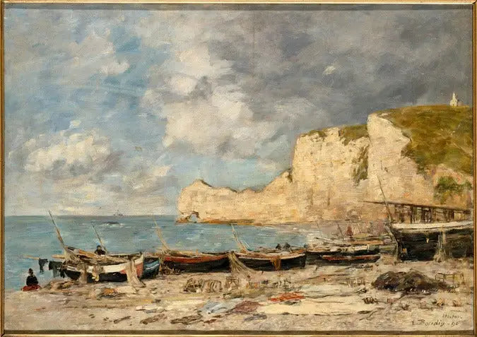 Étretat, klippen d'Amont - Eugène Boudin