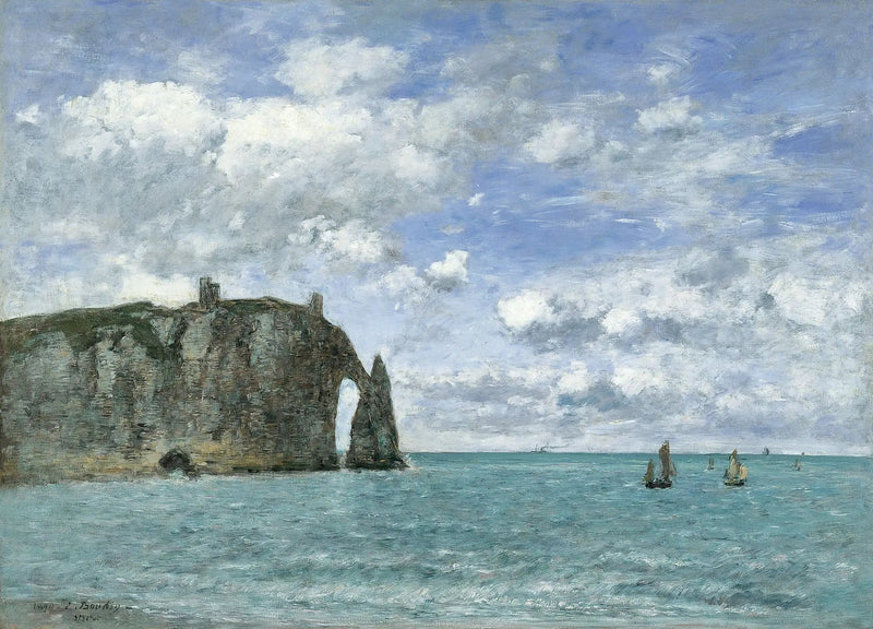 Étretat. Avalklippen - Eugène Boudin