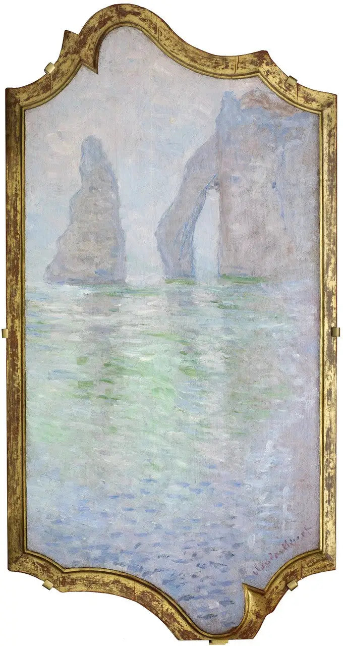 Reproduction du tableau « Étretat, L'Aiguille et la Porte d'Aval - Claude Monet » par Alpha Reproduction en peinture à l’huile