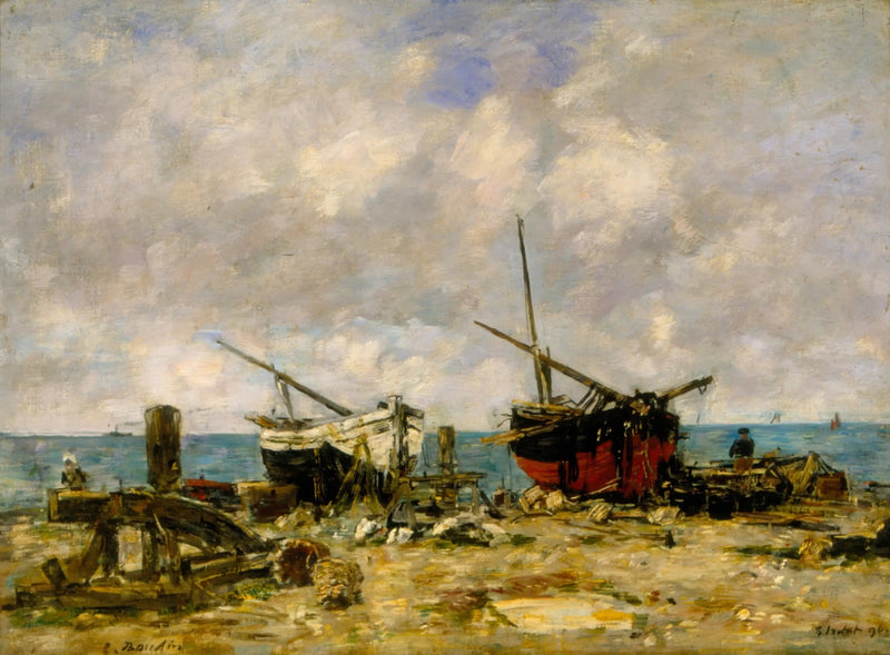 Étretat - Forliste skip - Eugène Boudin