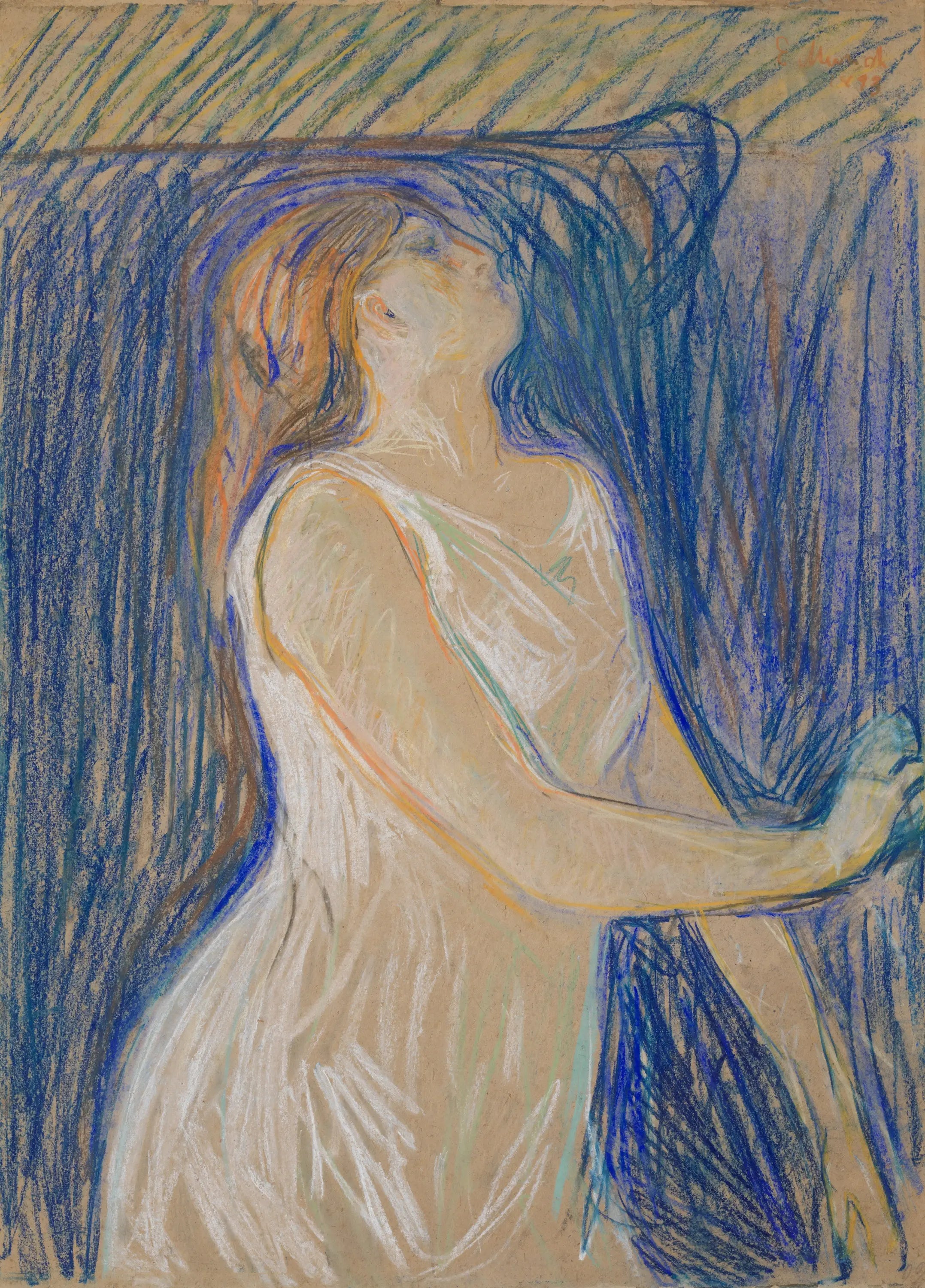 Reproduction du tableau « Étude de modèle - Edvard Munch » par Alpha Reproduction en peinture à l’huile