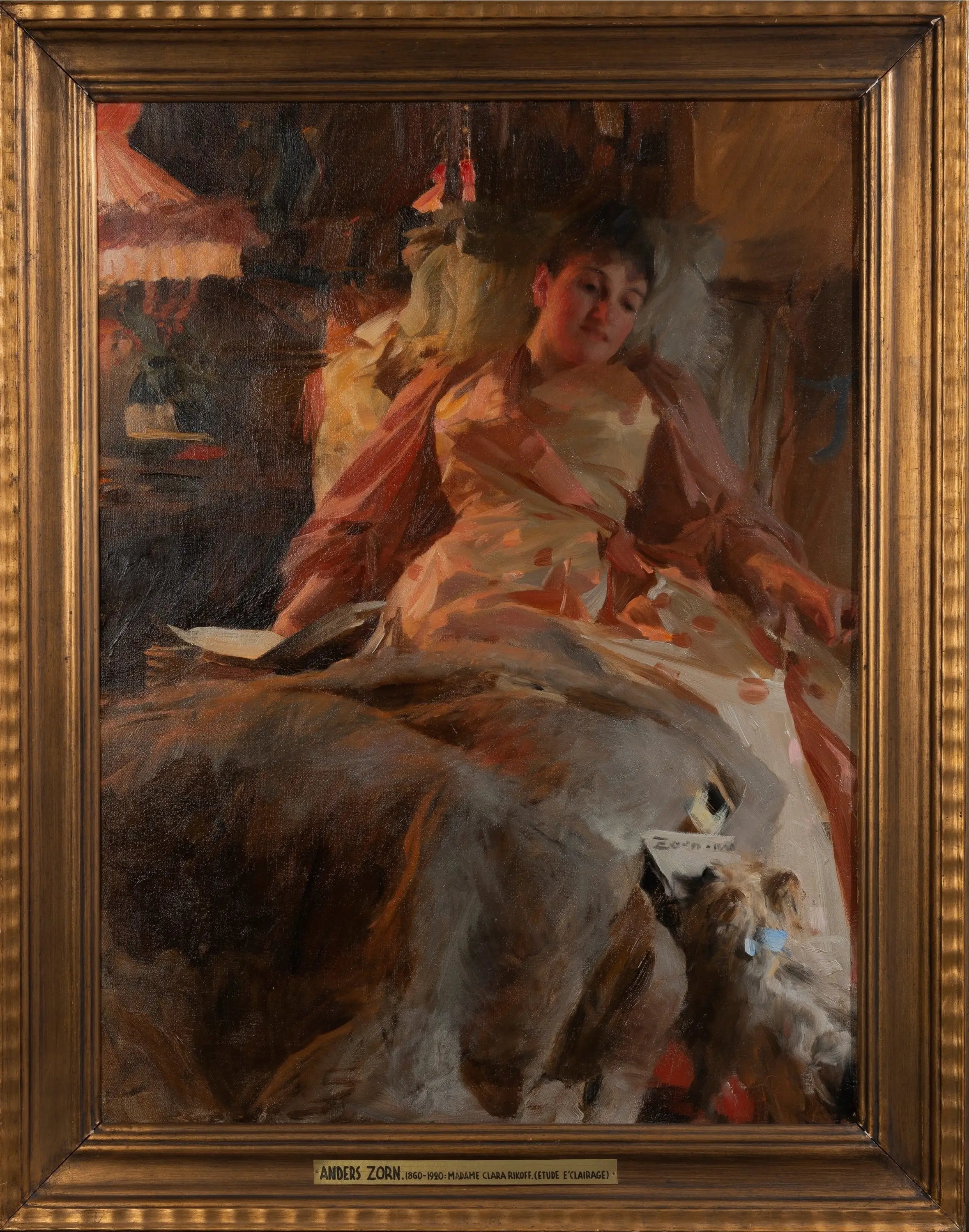 Étude Éclairage - Anders Zorn - Alpha Reproduction