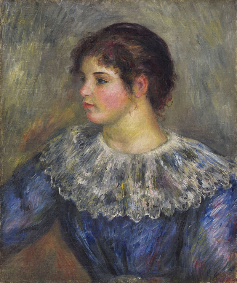 Bysteportrett av ung jente - Pierre-Auguste Renoir