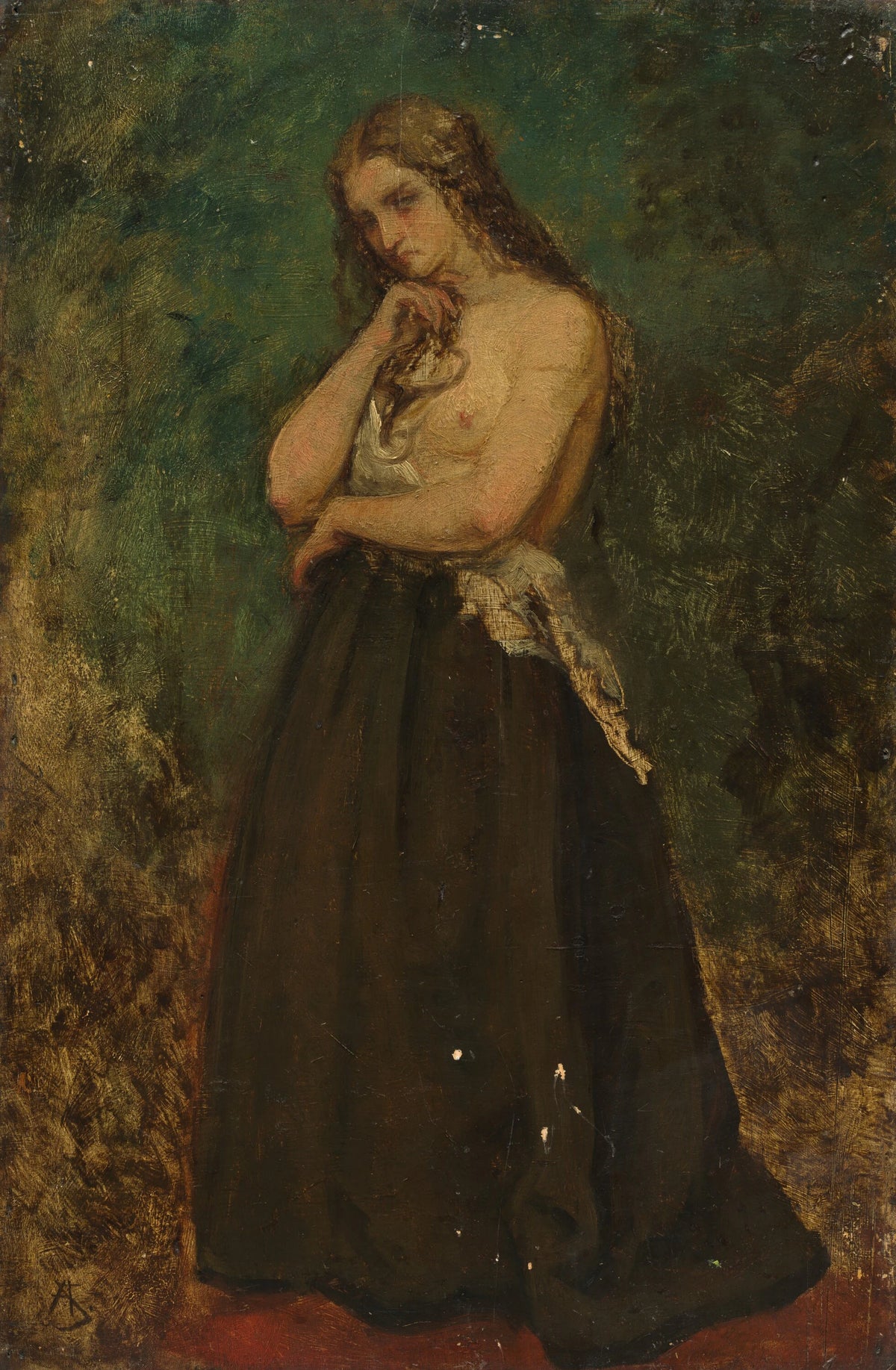 Studie av en modell - Alfred Stevens