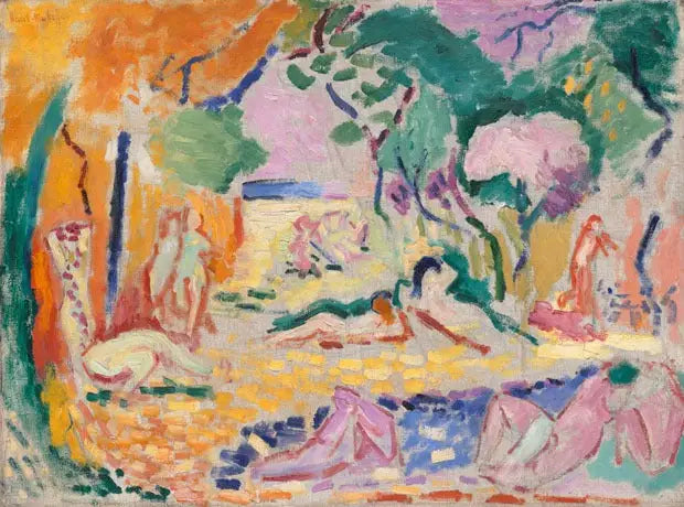 Reproduction du tableau « étude pour "le bonheur de vivre" - Henri Matisse » par Alpha Reproduction en peinture à l’huile