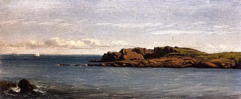 Studie ved kysten av Massachusetts - Sanford Robinson Gifford