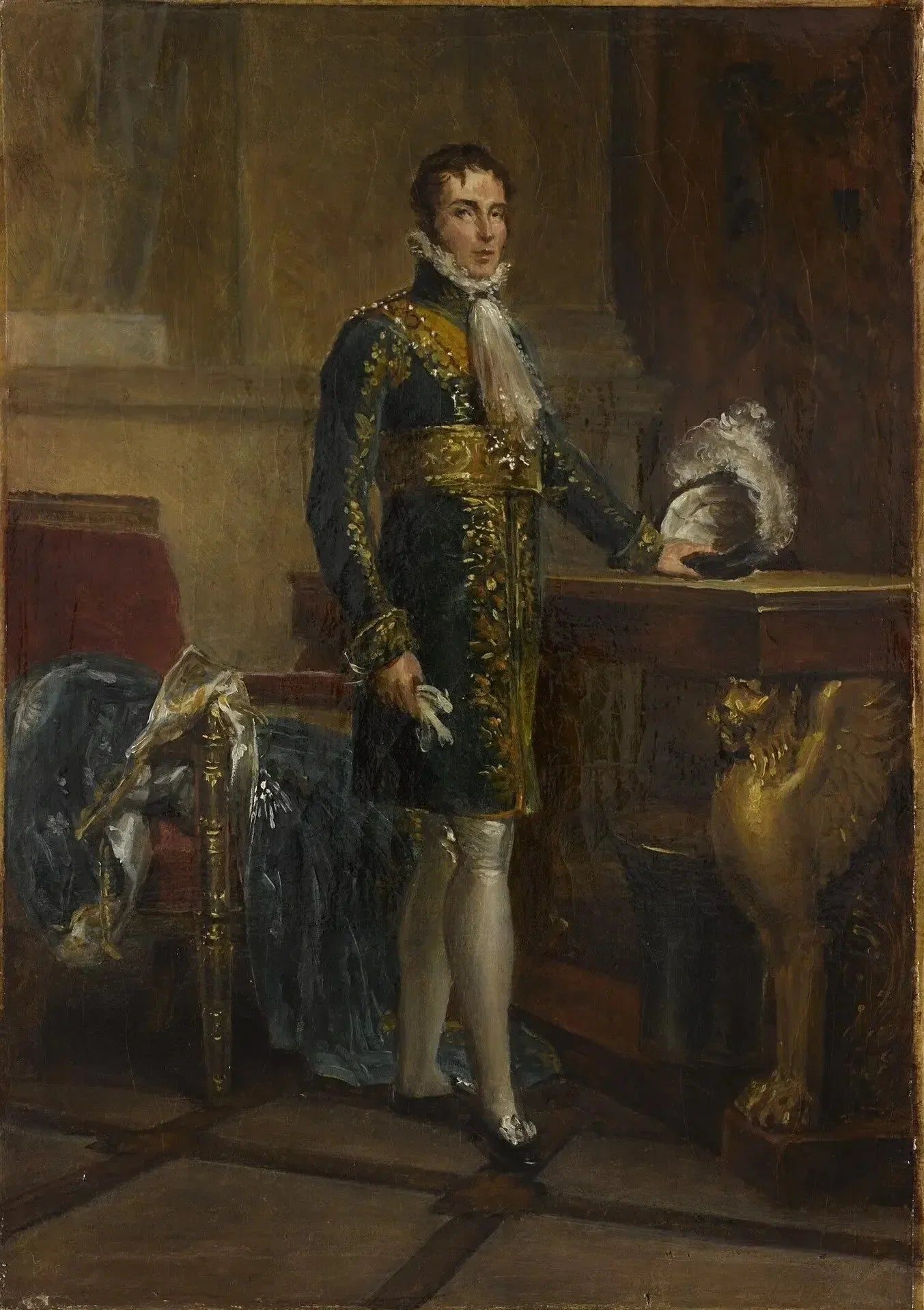 Eugène de Beauharnais (1781-1824), duc de Leuchtenberg, dit le prince Eugène, vice-roi d'Italie - François Gérard image 3 reproduction artisanale de tableau