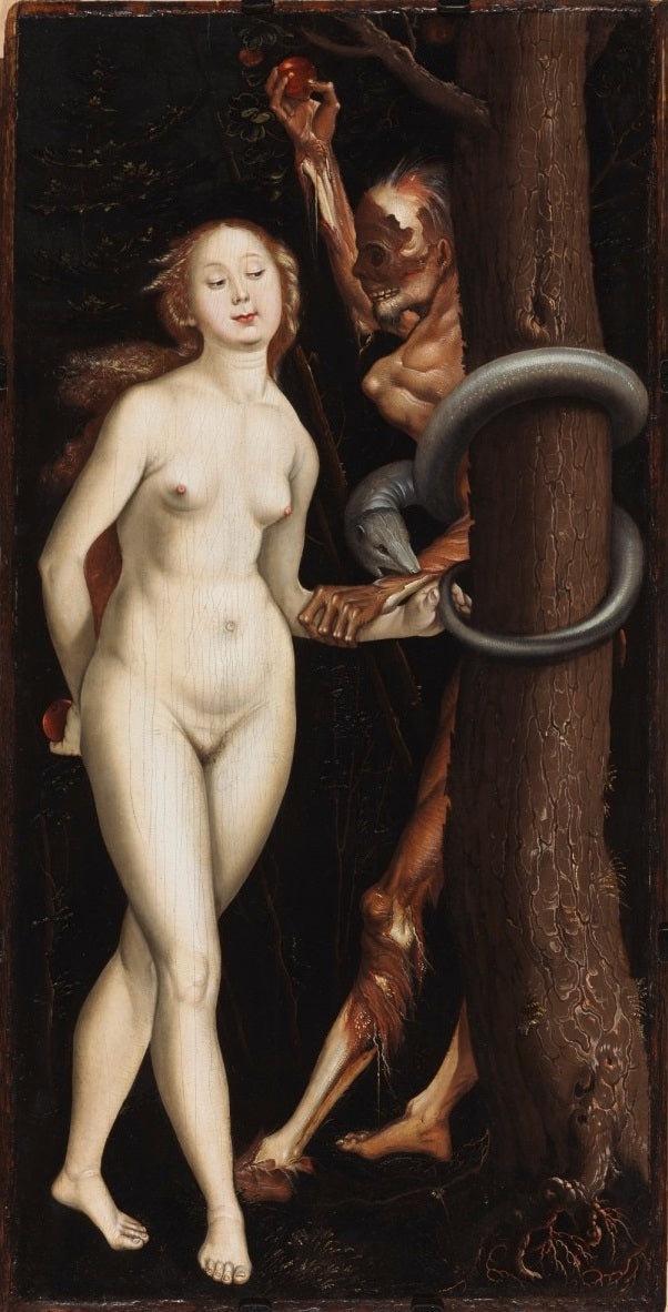 Eva, slangen og døden - Hans Baldung Grien