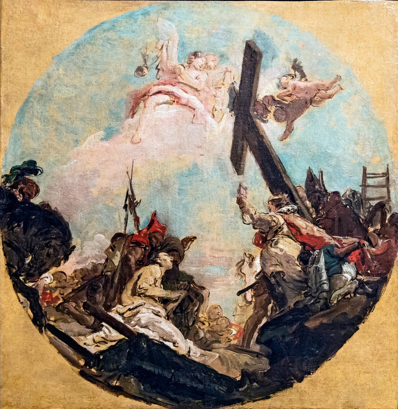 Opphøyelse av korset og helgenen Helena - Giovanni Battista Tiepolo