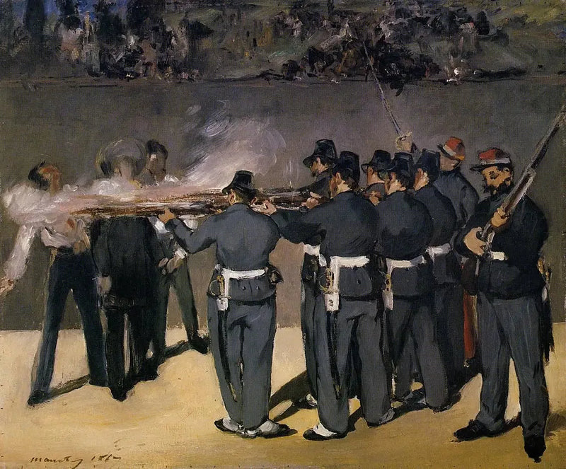 Henrettelsen av keiser Maximilian av Mexico - Édouard Manet