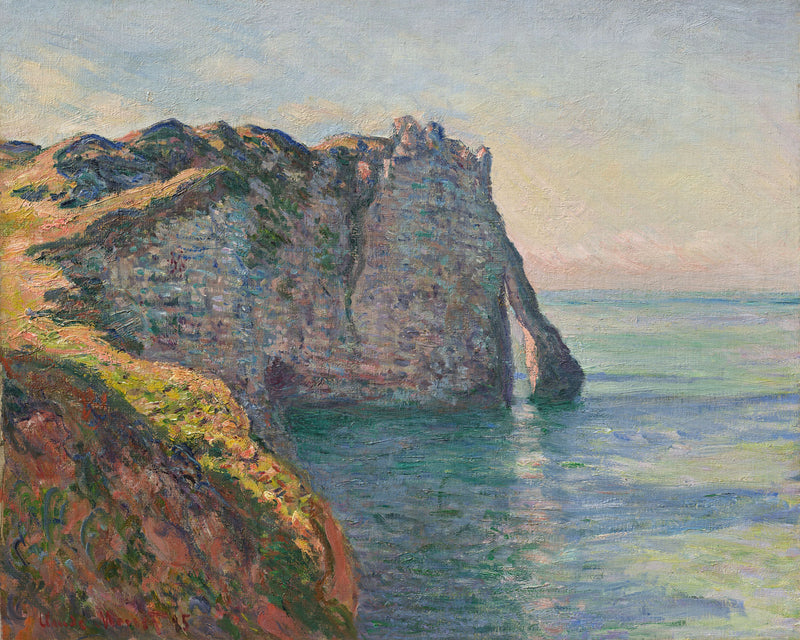Porte d'Aval sett fra toppen W1018 - Claude Monet