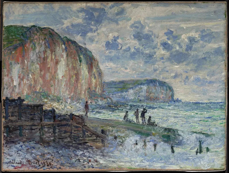 Klippene ved Petites Dalles - Claude Monet