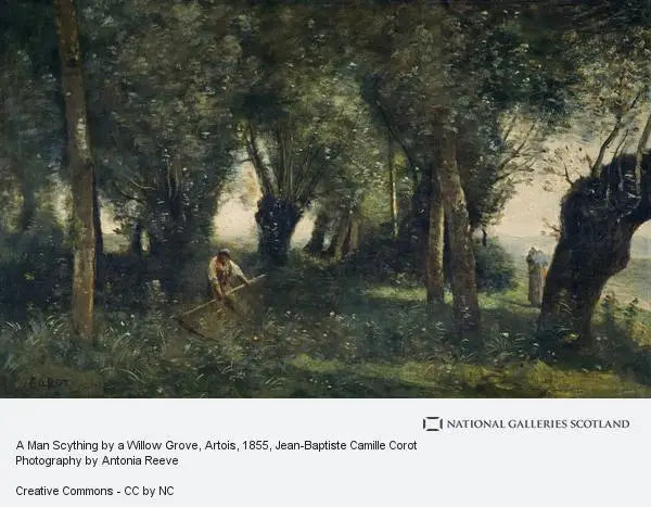 Faucheur ved en askeskog (Artois) - Jean-Baptiste Camille Corot
