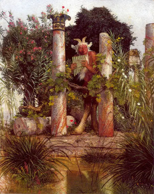 Dyreliv som puster ut i syrinxen - Arnold Böcklin

Source:
Faune soufflant dans la syrinx - Arnold Böcklin