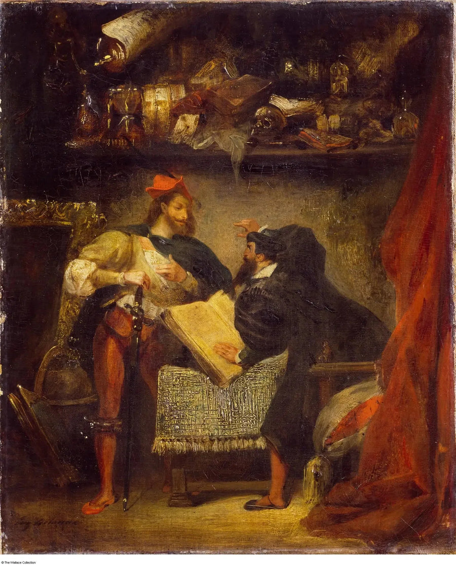 Faust og Méphistopheles - Eugène Delacroix