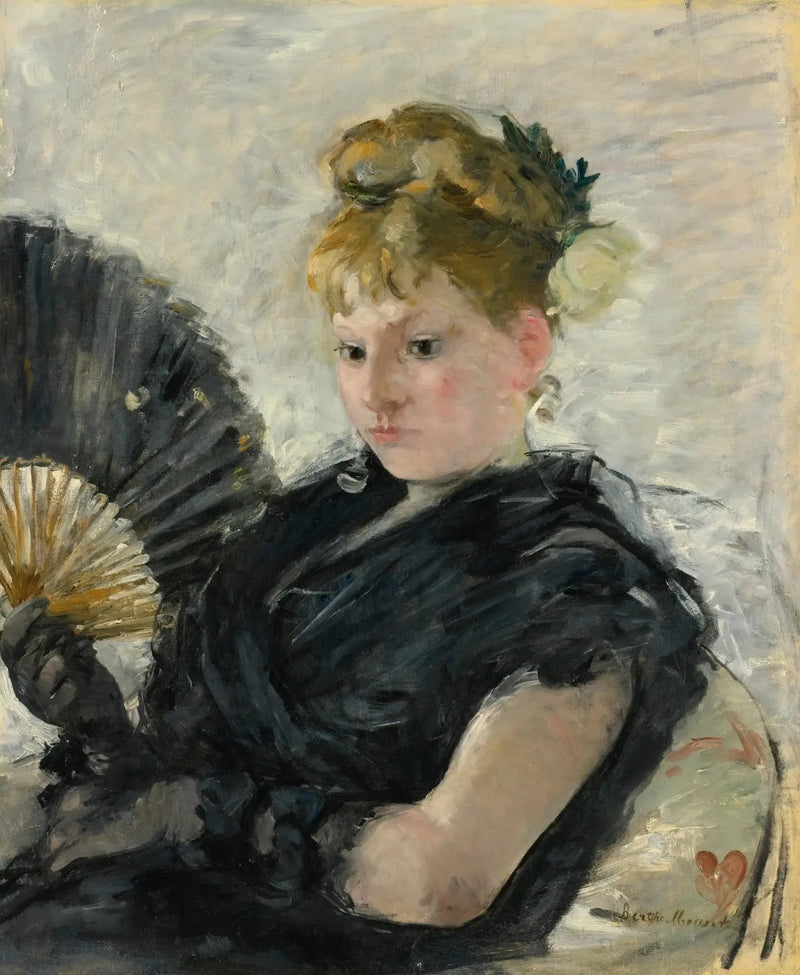 Kvinne med vifte - Berthe Morisot