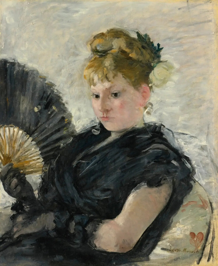Kvinne med vifte - Berthe Morisot