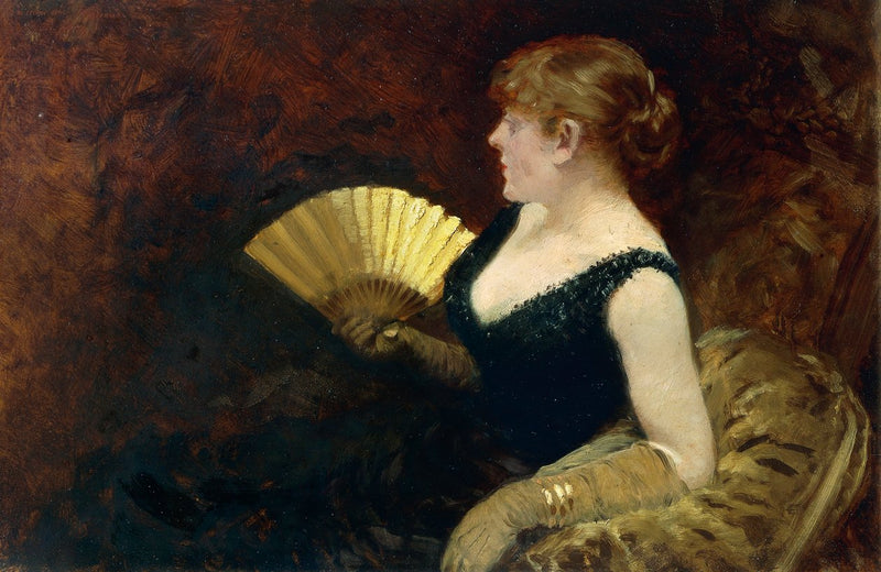 Kvinne med vifte - Giuseppe De Nittis