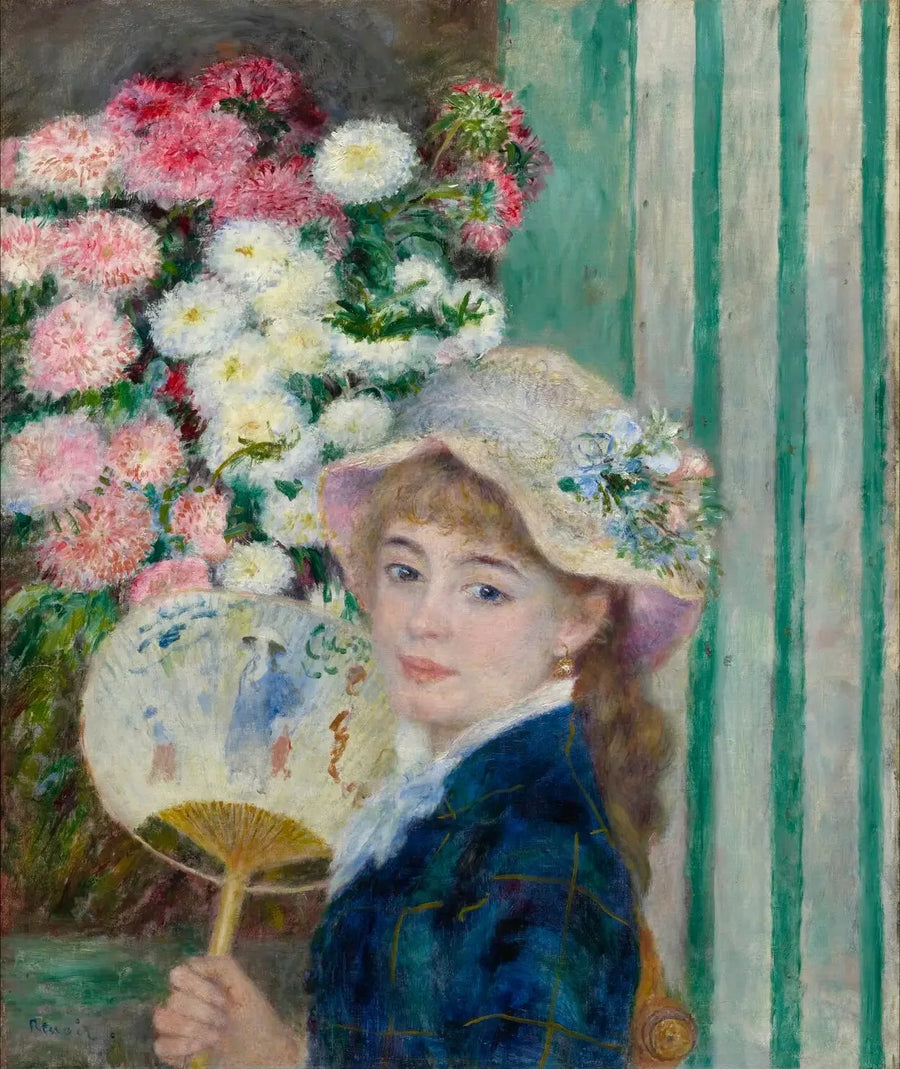Kvinne med vifte - Pierre-Auguste Renoir