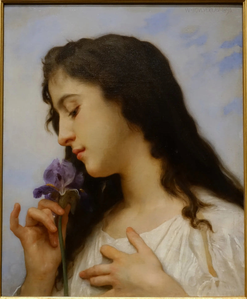 Kvinne med iris - Bouguereau
