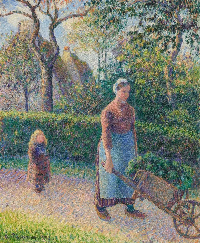 Kvinne med trillebår - Camille Pissarro