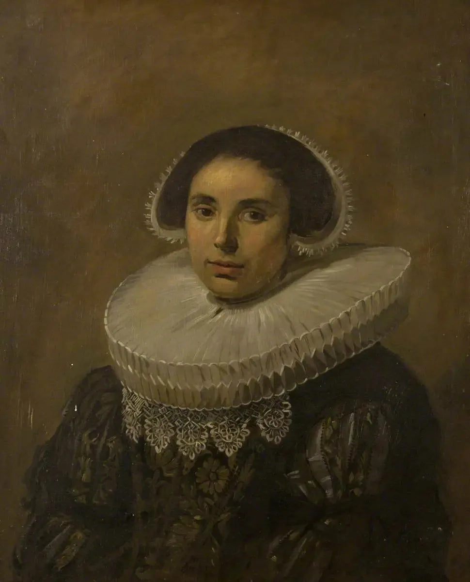 Femme à la collerette (peut-être Sara Wolphaerts van Diemen) - Frans Hals image 1 copie de tableau peinte à la main