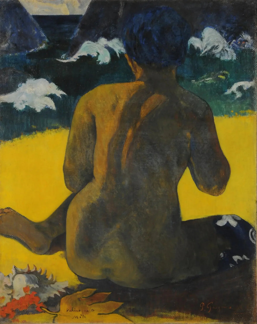 Kvinne ved havet - Paul Gauguin