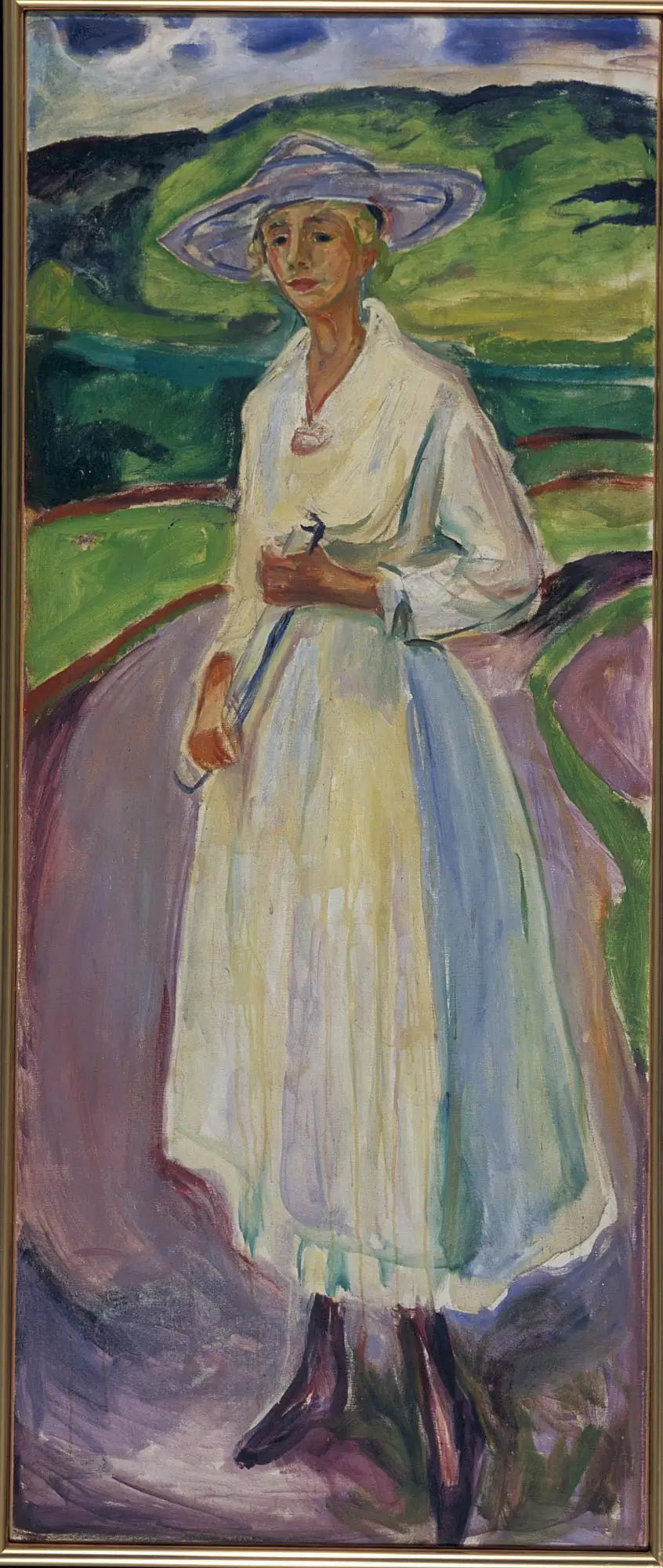 Kvinne i hvit kjole - Edvard Munch