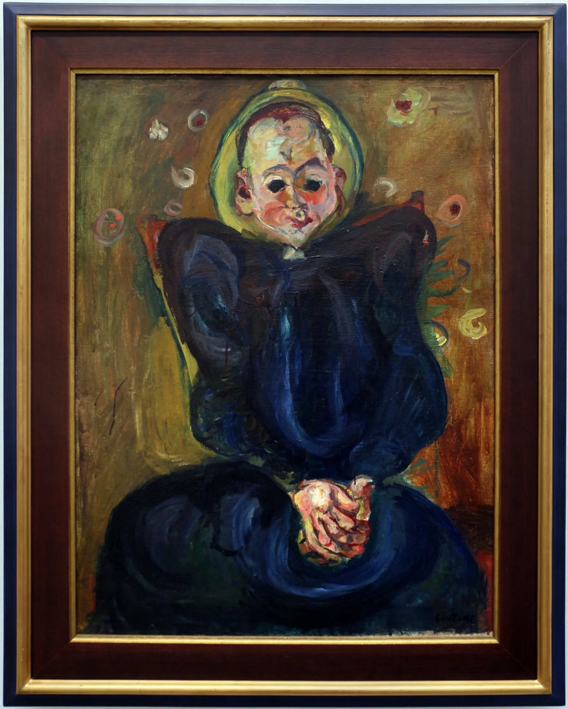 Kvinne i blå kjole - Chaim Soutine