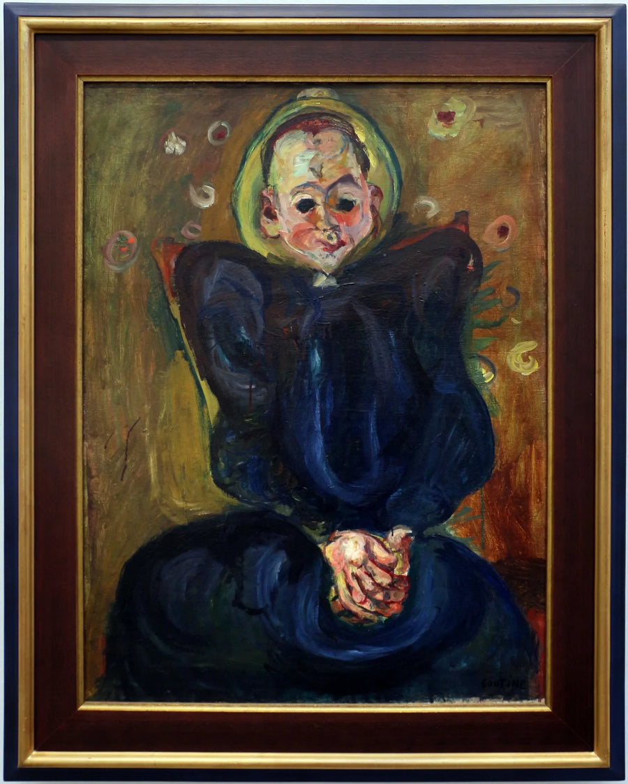 Kvinne i blå kjole - Chaim Soutine