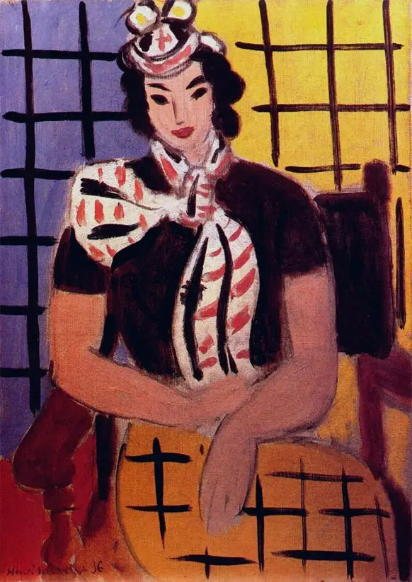 Kvinne med skotsk skjerf - Henri Matisse