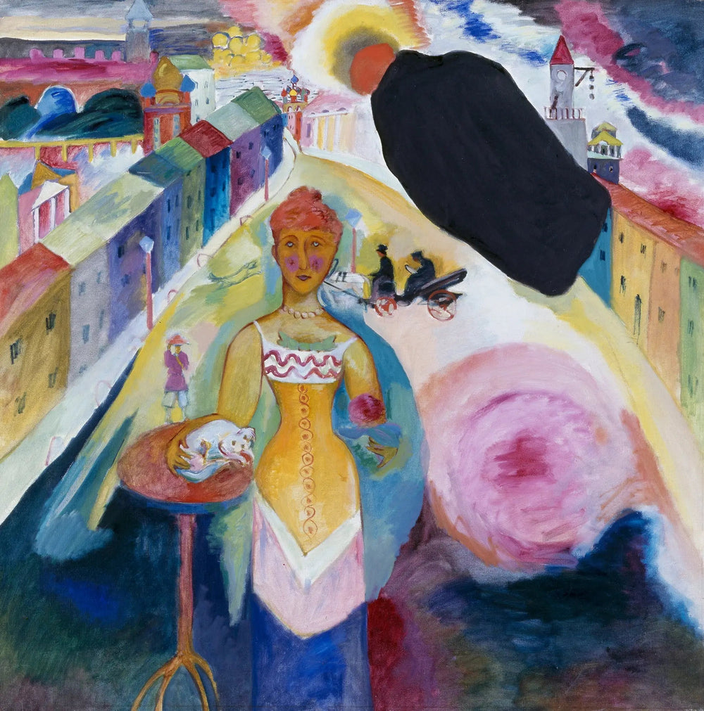 Femme à Moscou - Vassily Kandinsky image 1 reproduction réalisée par Alpha Reproduction
