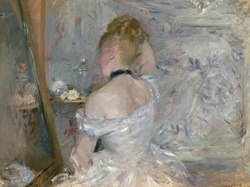 Kvinne ved sitt toalett - Berthe Morisot