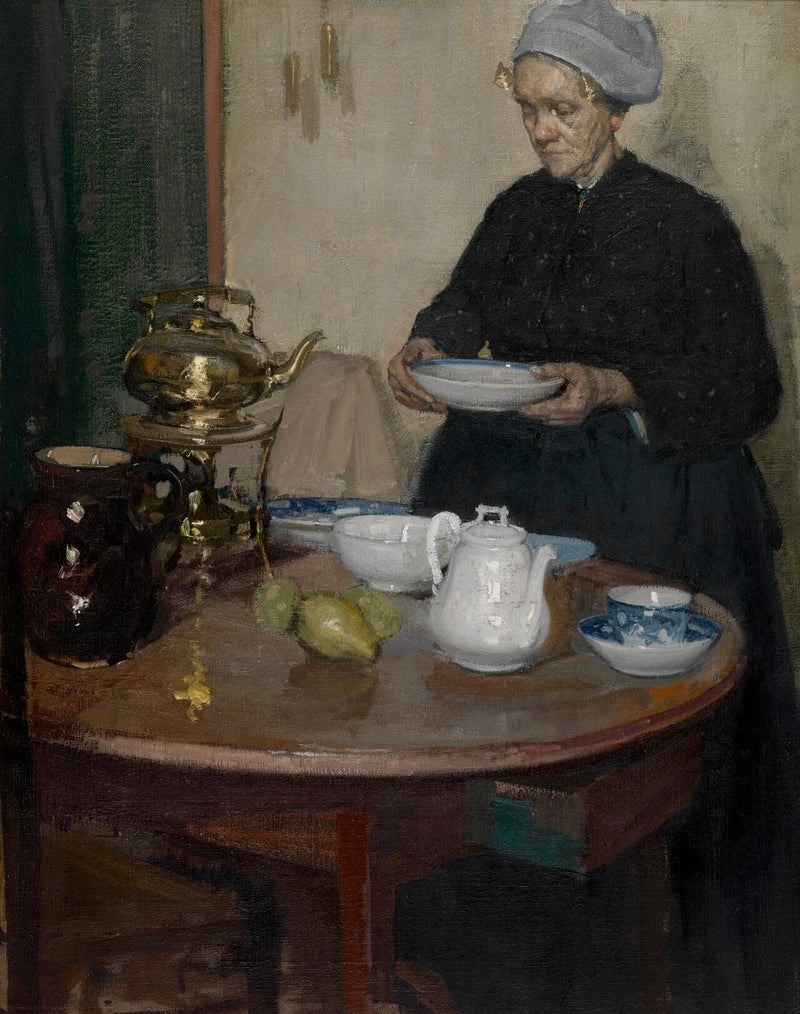 Kvinne ved bordet - Richard Edward Miller