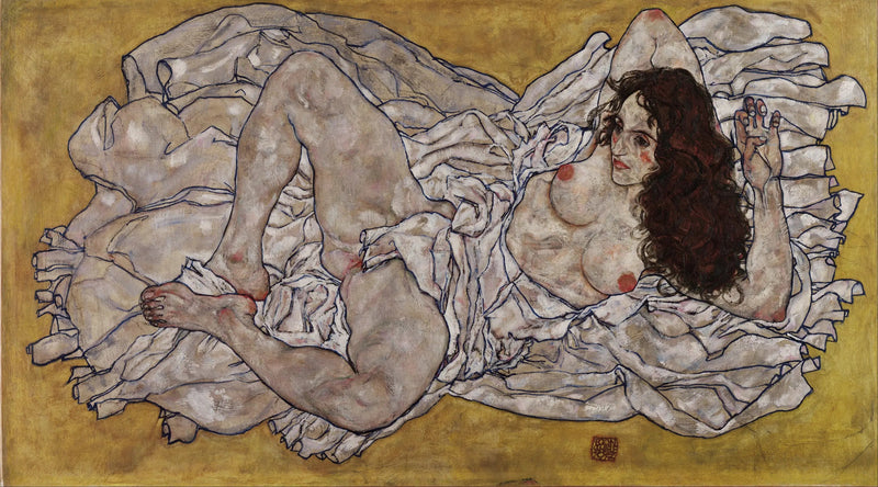 Liggande kvinna - Egon Schiele