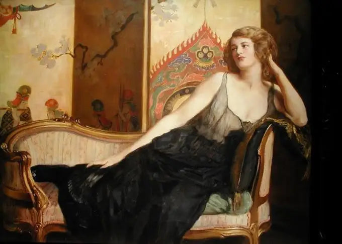 Kvinne liggende - John Collier