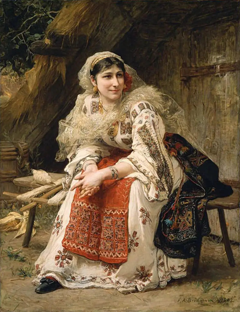 Armensk kvinne. - Frederick Arthur Bridgman

Source:
Femme arménienne. - Frederick Arthur Bridgman