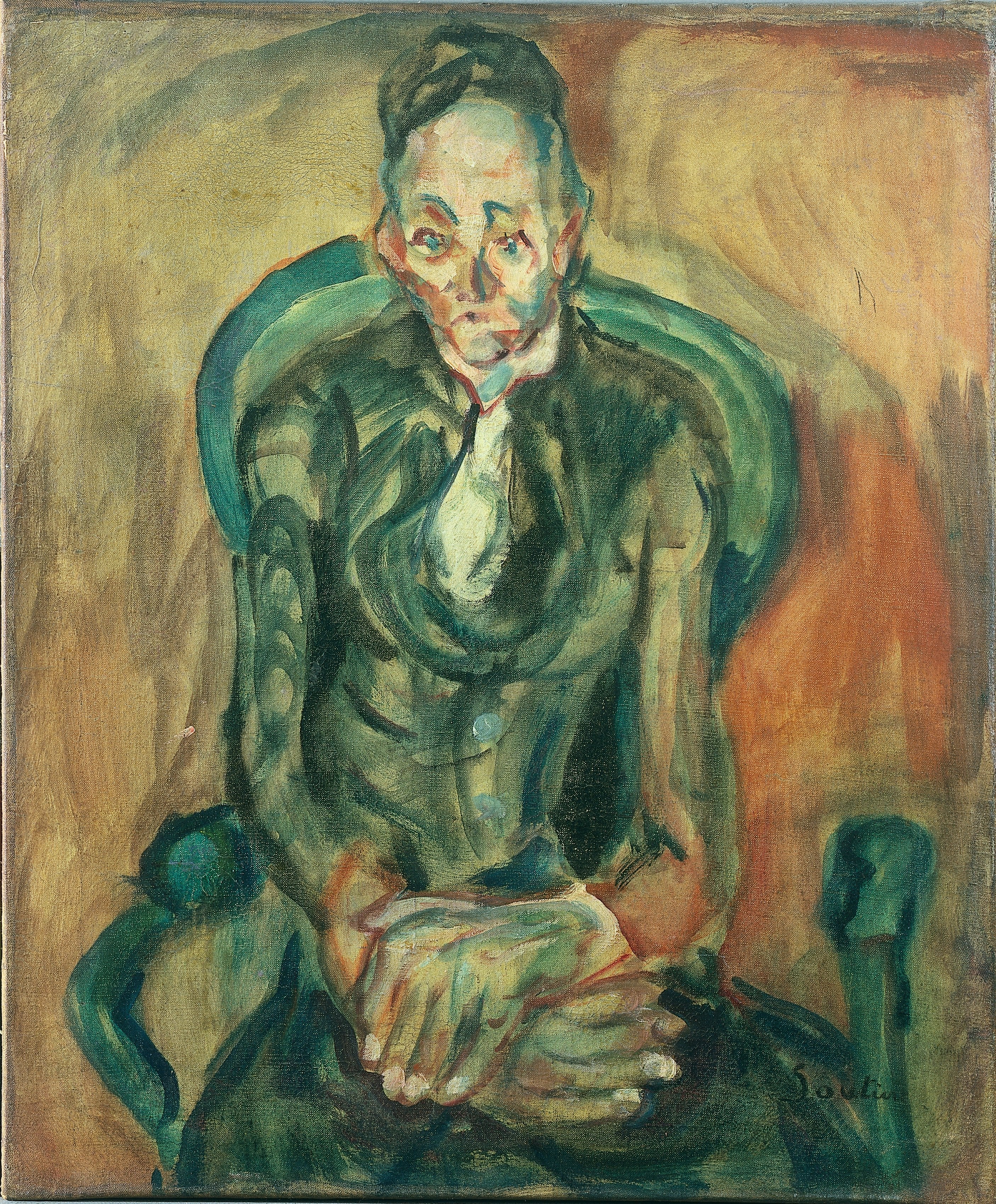 Femme assise - Chaïm Soutine image 1 copie de tableau peinte à la main