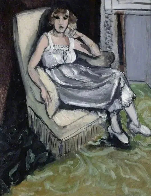 Kvinne som sitter i en stol - Henri Matisse