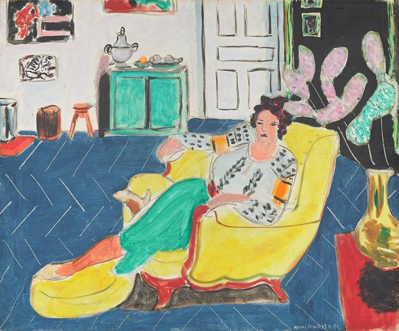 Kvinne som sitter i en stol - Henri Matisse