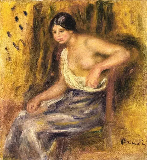Kvinne som sitter - Pierre-Auguste Renoir