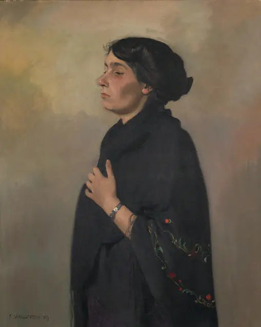 Kvinne med svart sjal - Félix Vallotton

Source:
Femme au châle noir - Félix Vallotton