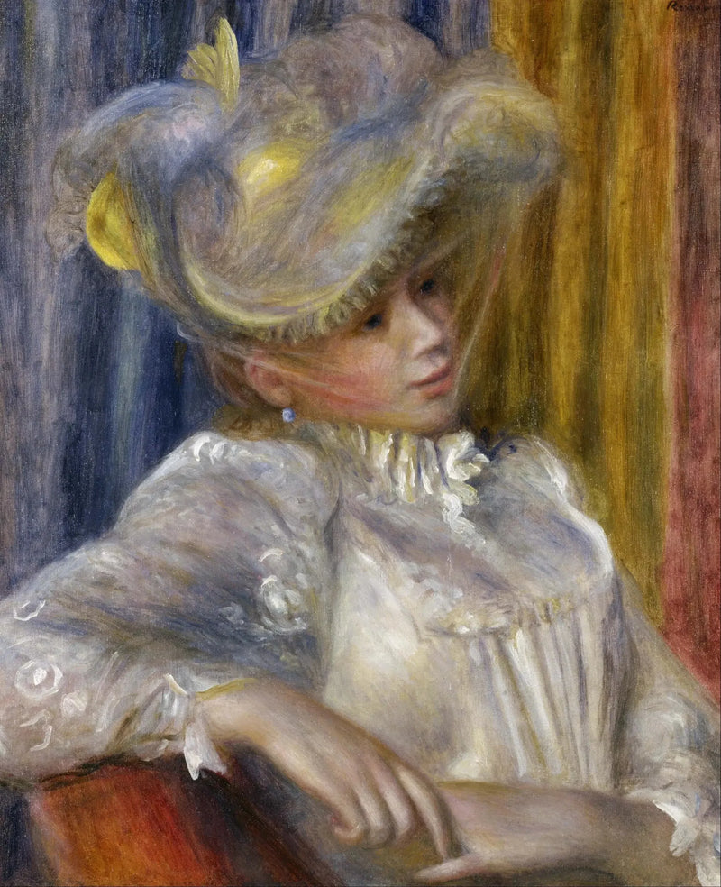 Kvinne med hatt - Pierre-Auguste Renoir