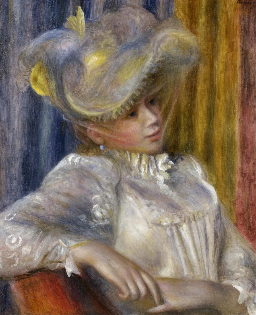 Kvinne med hatt - Pierre-Auguste Renoir