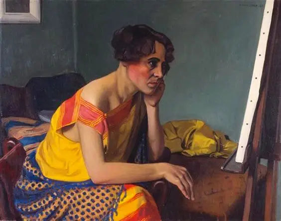 Femme au chevalet - Félix Vallotton - Alpha Reproduction