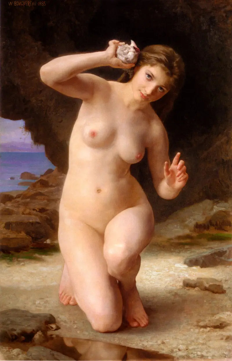 Kvinne med skjell - Bouguereau
